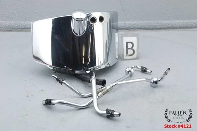 Harley Softail Fatboy 2006 tanque de aceite + kit de manguera cromado #4121 Foto 1 de 4