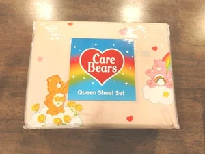 Set lenzuola 4 pezzi Care Bears QUEEN SIZE - 100% cotone *Nuovo - Foto 1 di 3