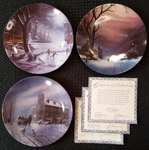 3 H T Becker Hometown Memories Sammelteller W S George Fine China ORG PKG - Bild 1 von 9