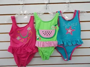 1 pieza Sahara Club azul o rosa para niñas pequeñas. Trajes de baño tallas 2T y 3T - Imagen 1 de 7