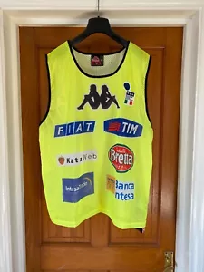 Italien Fußballnationalmannschaft Euro 2000 Training Trägerhose Weste Kappa XL SELTEN NEU MIT ETIKETT NEU - Bild 1 von 13