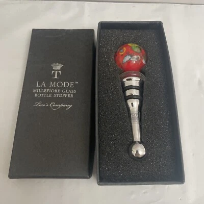 TAPÓN BOTELLA VIDRIO ARTE MILLEFIORE MODE Foto 1 de 4