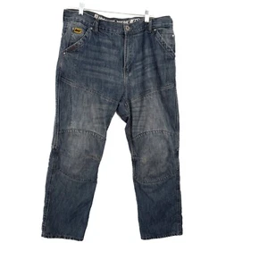 Iron Workers BILT Denim Jeans Reinforced Protective Lining PaddedKnee Blue 38x34 - Picture 1 of 8