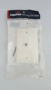 COOPER Conector de video de montaje empotrado Conector F Placa de pared TA 201T Blanco NUEVO - Imagen 1 de 2