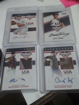 Rivera /Turang/ Stone/ Kay Auto SP RC 2017 Panini USA Four Cards For Bid GP1 - Image 1 of 4