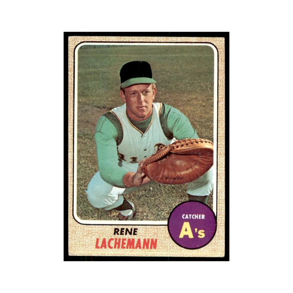 1968 Topps Rene Lachemann Athletics #422 - Image 1 of 3