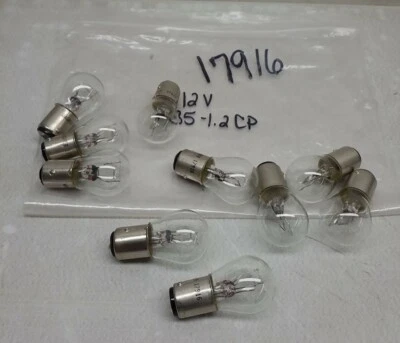 17916 Wagner Miniature Lamps 12V 35 - 1.2CP Quantity 10 Pieces 17916 Wagner - Image 1 of 3