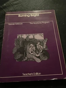 Burning Bright Teacher Edition Headway Program Level H Open Court 1985 Anderson - Picture 1 of 4
