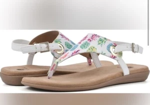 WHITE MOUNTAIN Women's London Flat Sandal Size 8 - Picture 1 of 3