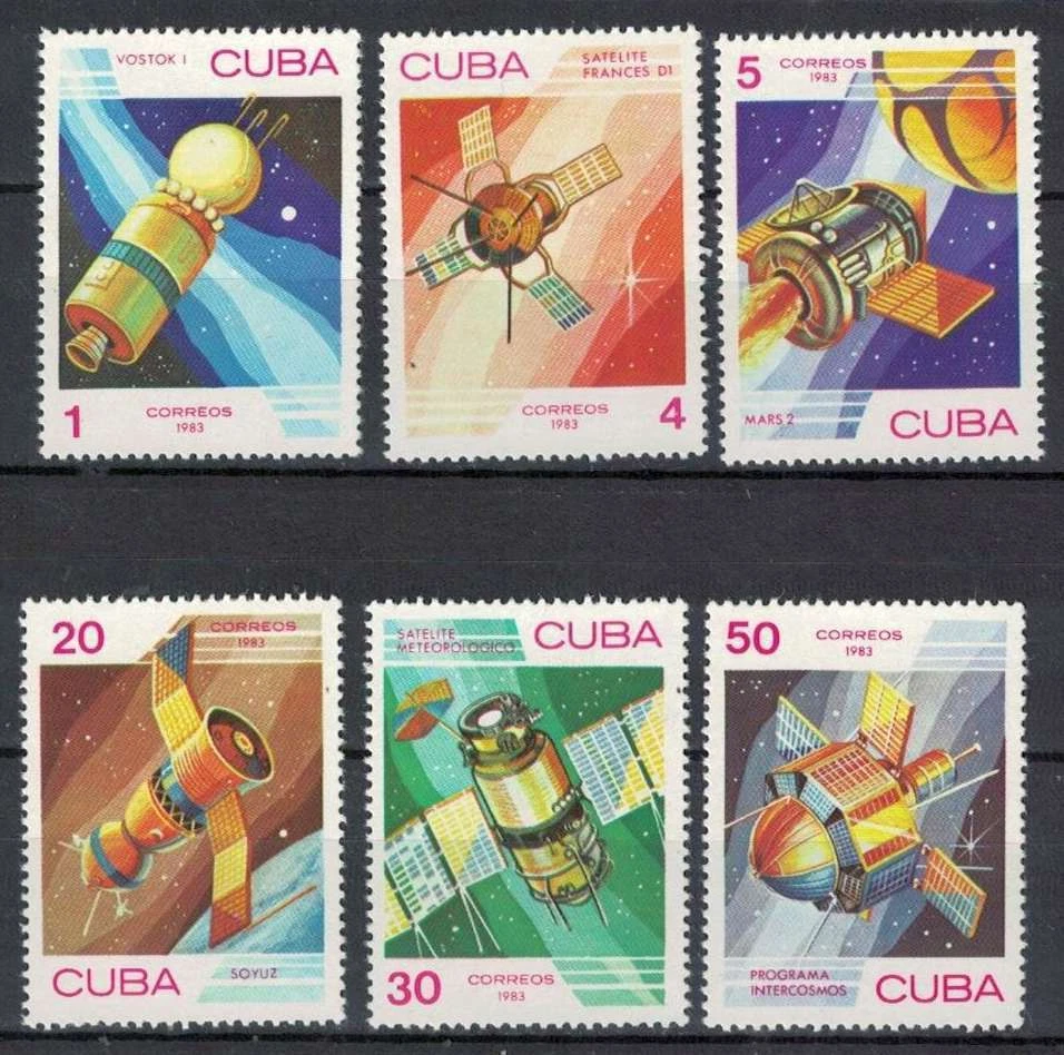 sCUBA Sc# 2583-2588 SPACE EXPLORATION Astronaut Cosmonaut CPL SET of 6  1983 MNH - Image 1 of 1