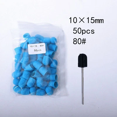 50 PIEZAS Tapas de Lijado de Uñas Bandas para Máquina de Manicura Eléctrica 3 Tipos Accesorios Foto 1 de 4