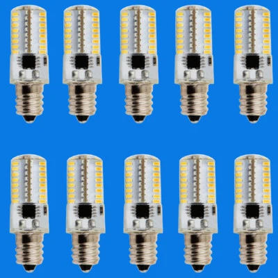 10pcs E12 Candelabra C7 LED Light Bulb 64 3014 SMD Fit PQ1500S 120V Warm White H - Image 1 of 4