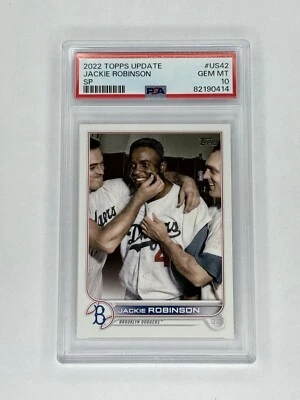 PSA 10 Gem Mint Jackie Robinson 2022 Topps Update SP #US42 - Image 1 of 2