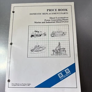 GM EMD Price Book For Domestic Replacement Parts Diesel Locomotives Power Plants - Picture 1 of 10