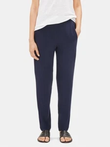 Eileen Fisher System Viscose Jersey Easy Pant Stretch Pull On Blue Size Small - Picture 1 of 5