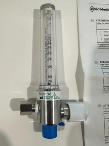 Amvex Ohio Medical FM-200IO-F2 FLOWMETER 200cc OXY 1/8" FNPT Inlet ISO RRP $417 - Picture 1 of 5