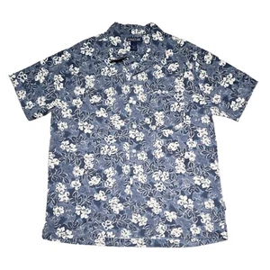 Structure Men's Size L 100% Cotton Button-Up Short Sleeve Floral Hawaiian Shirt - Picture 1 of 10