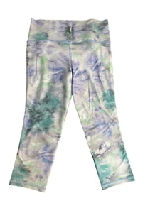 Leggings capri Athleta para mujer tie dye saludo escondite bolsillo talla M - Imagen 1 de 3