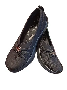 BZees Damen-Nischen-Ballerinas flach schwarz Netz Größe 6M - Bild 1 von 9