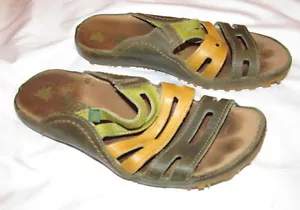EL NATURA LISTA leather strappy slide comfirt sandals walking leather shoes 8 * - Picture 1 of 5