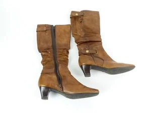 Marco Tozzi Damenschuhe Stiefel Braun Gr. 39 Lederstiefel gefüttert (17884) - Bild 1 von 7