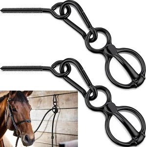 2 Sets Horse Tie Ring, Horse Tack and Supplies Horse Training Equipment Safe - Picture 1 of 4