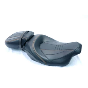 Asiento de pasajero conductor negro para Harley Electra Road Street Glide 2009-2021 10 11 - Imagen 1 de 6