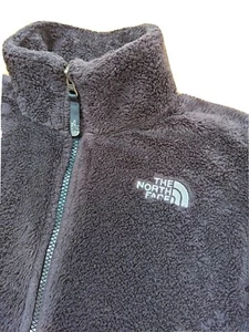 The North Face Osito Jacket Girls Large L Black Long Sleeve Full Zip Soft Fleece - Picture 1 of 12