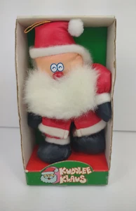 Vintage 1987 Tara Toy Kuddlee Klaus Plush Toy Santa Claus ornament Christmas - Picture 1 of 9