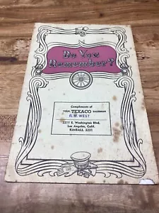 Aceite Texaco vintage, oeste, folleto, cumplido de vendedor, ¿te acuerdas? - Imagen 1 de 9