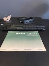 Yamaha T-420 AM FM Stereo Tuner Receiver 16 Voreinstellungen schwarz rotes Display