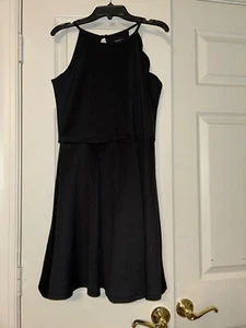 Zenzi Girls' Black Dress Sleeveless Scalloped Edges XL 14/16 Teen Party EUC - Picture 1 of 3