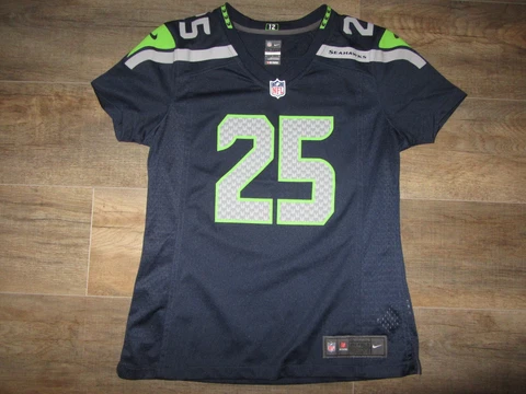 Seattle Seahawks Richard Sherman Women's Nike NFL Football Jersey #25 Team M Cover