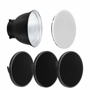 Studio Flash Reflector with Diffuser Honeycomb Grid Kit for Bowens Mount Light - Picture 1 of 11