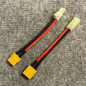 XT60 to MINI TAMIYA SILICONE WIRE BATTERY CONNECTOR PATCH CABLES ADAPTOR LEAD - Bild 1 von 16