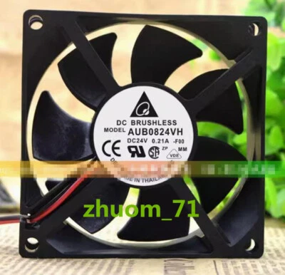 1PC Delta AUB0824VH 8025 DC24V 0.21A 8CM iInverter chassis cooling fan - Image 1 of 3