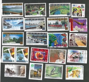Kanada - 20 verschiedene gebrauchte Gedenkmarken (B21) - Top Zustand - Bild 1 von 1