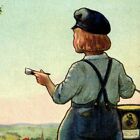 Vintage c1910 Postcard - Dutch Boy Painter "A Well Painted Town" Unposted VGC