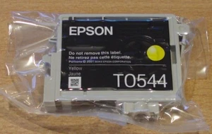 Original Epson T0544 TO544 Gelb Patrone Frosch Vakuumversiegelte Tinte für R800 R1800 - Bild 1 von 3