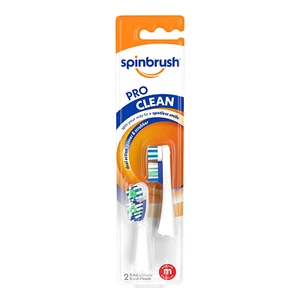 Cabezales de repuesto Spinbrush Pro Clean, cerdas medianas, para cepillo de dientes a batería, - Imagen 1 de 12