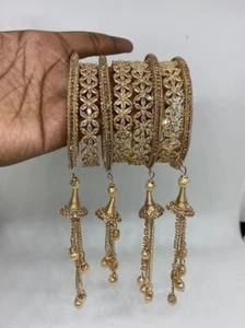 Classic AD Stone Bridal bangles Set For Women Girls Gifts for her Unique Bangles - Picture 1 of 10