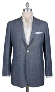 Kiton Navy Blue Wool Blend Solid Sportcoat - 40/50 - (UG896D174R7) - Picture 1 of 4