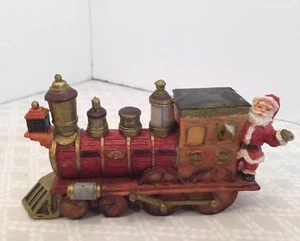 World Bazaars Inc. Holiday Santa Express Train Engine Christmas Figurine 1995 - Picture 1 of 12
