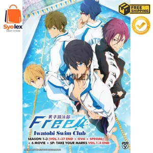 Free Iwatobi Swim Club Season 1-3 + OVA + Special + Movie Anime DVD - Picture 1 of 8
