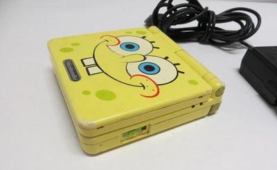 Nintendo Game Boy Advance SP AGS-101 SpongeBob Original Handheld GameBoy System - Image 1 of 4