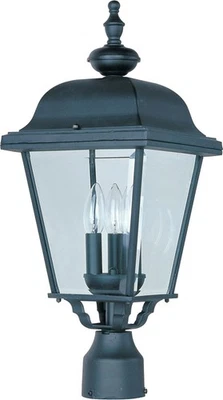 Maxim Lighting 3008BK Builder 铸造柱灯或配件黑色 — 第 1/2 张图片
