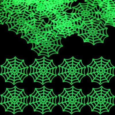 150pcs Halloween Plastic Spider Web Decor Hanging Ornaments Party Layout Props - Image 1 of 4