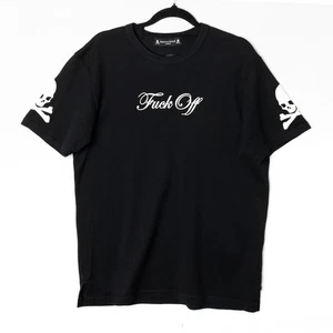 mastermind JAPAN Fxck Off Oversized Tee 17SPMM-TS01-A S Black Made in Japan - Picture 1 of 16