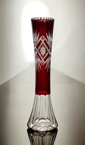 Antique Rare Saint Louis Red Overlay Vase (Circa 1910-1930), France - Picture 1 of 19