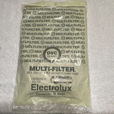 DVC Vac Bags Electrolux Multi Filter 4 Ply Self Sealing Open Pack of 6 NEW - Image 1 of 4